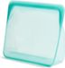 Stasher Platinum Silicone Food Grade Herbruikbare Opbergtas, Aqua (Stand-Up Mega)