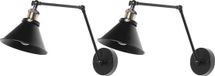 Beliani NARVA Wandlamp - Zwart Metaal - 73 cm