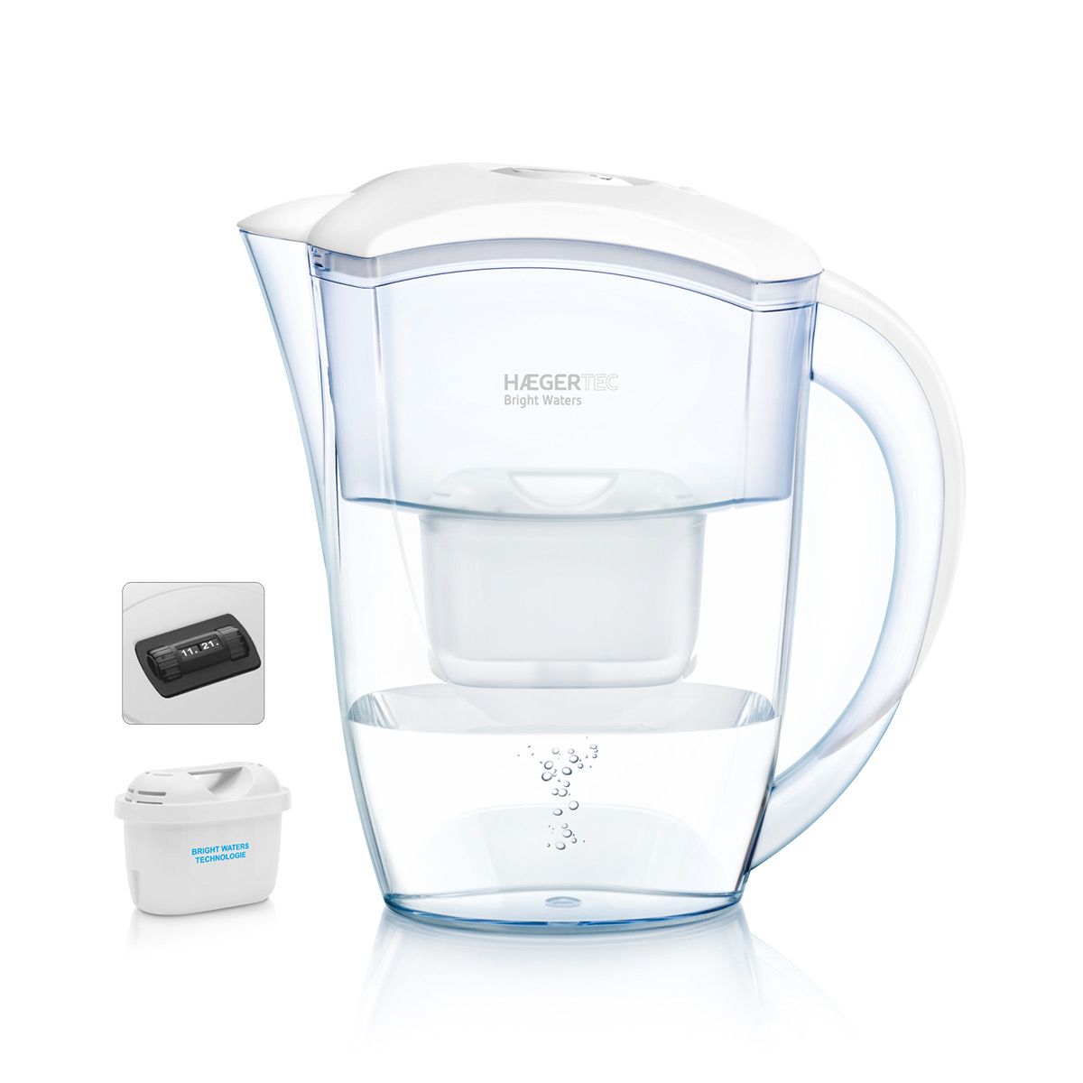 Haeger WJ-24W.004A Water Filter Pitcher - 2.4L - White