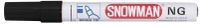 Snowman Permanente Marker Zwart (Doos 12 stuks)