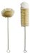 Bouteille Brosse Acier inoxydable - Soie de porc - Long manche - Lot de 2 pièces - Flexible