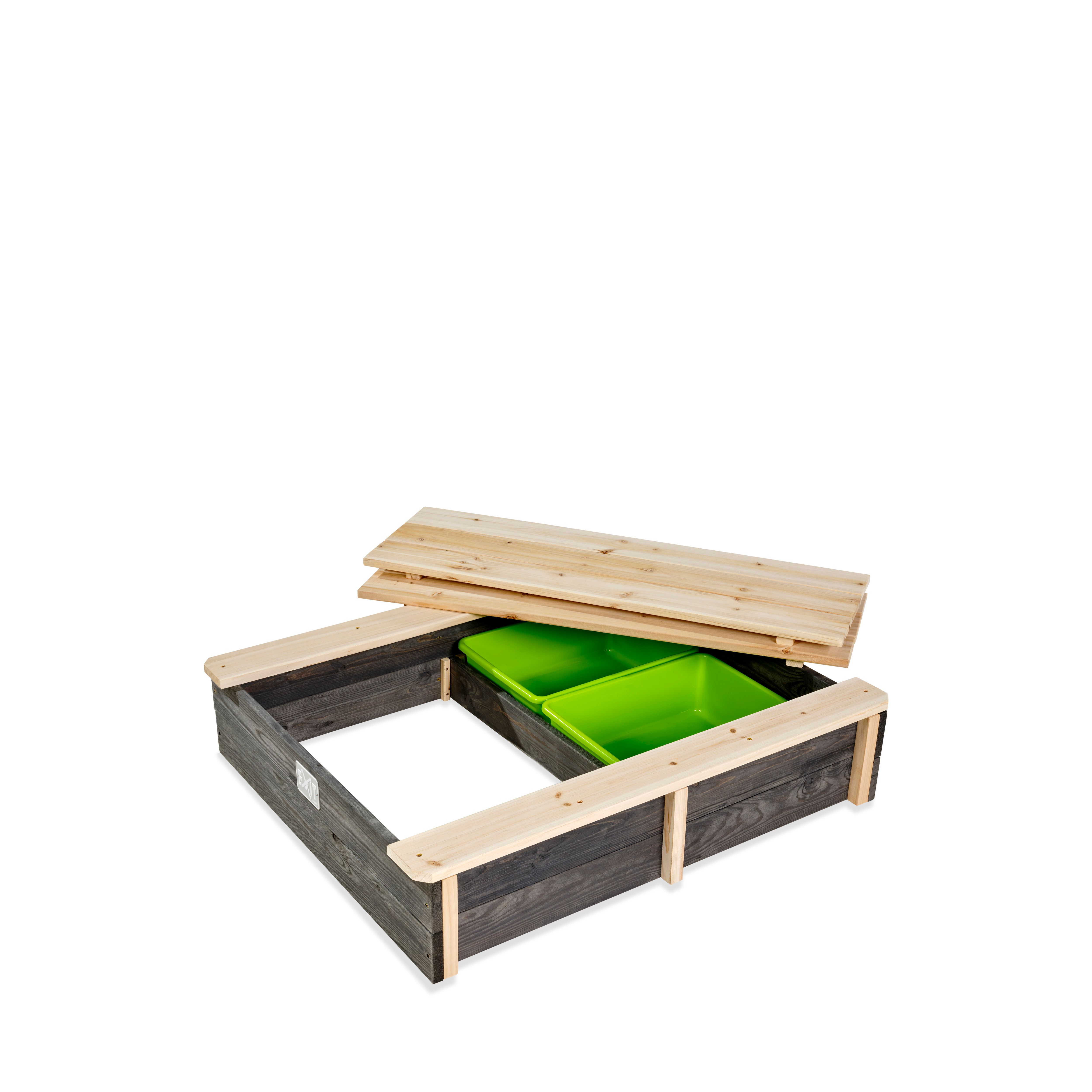 EXIT Toys EXIT Aksent Wooden Sandbox - 94x77cm - Grey