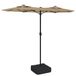 VidaXL 362972 terras parasol Donkergrijs, Taupe