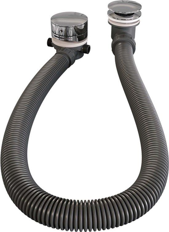 Brauer Chrome Edition Badvulcombinatie - chroom - Messing - 2 jaar garantie