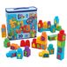 MEGA BLOKS Sac ABC avec blocs de construction - 30 pièces - Kit de construction