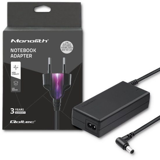 Qoltec 50074.90W Laptopvoeding