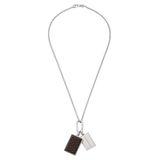 Emporio Armani Heren Zilverkleurige roestvrij stalen ketting, EGS3252040