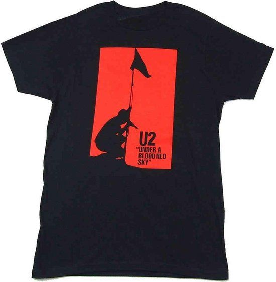 Rock Off U2 - Blood Red Sky Heren T-shirt - M - Zwart