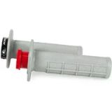 R-TECH Handgrepen R20 Lock-On 1/2 wafel Beta grijs