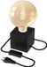Calex Lampe de table | E27 | Acier | Noir