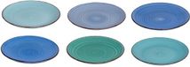 Cookinglife Ontbijtborden / Dessertborden Delice Blauw ø 19 cm - Set van 6