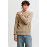 JACK & JONES JJPANNEL KNIT CREW NECK AW26 Heren Trui XL Crockery