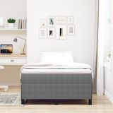 vidaXL Boxspringbed Lichtgrijs 120 x 190 cm Corduroy stof