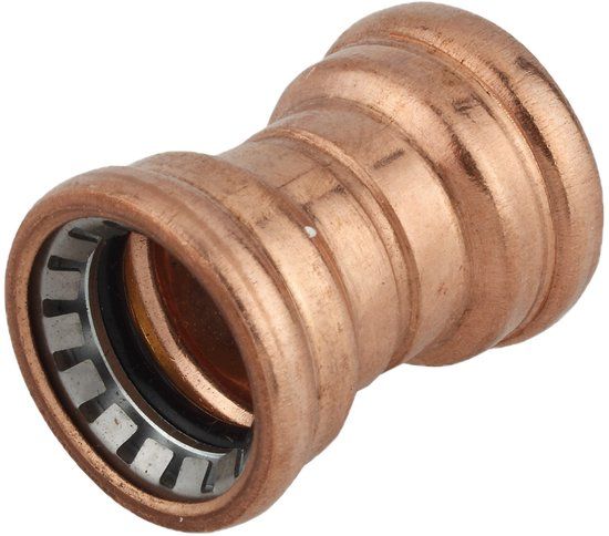KIRCHHOFF CU Dubbele mof - Blanco - 15 mm - 2 mofen - (S270)