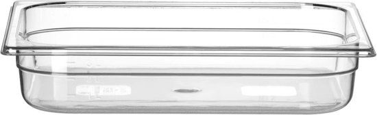 HENDI Gastronorm container – polycarbonaat – 4L – temperatuurbestendig – transparant