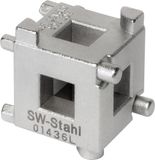 SW-Stahl 01436L Remzuiger-resetkubus I Universele zuiger-resetter I Remzuiger-resettool I voor remklauwen met handremslot