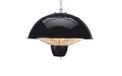 Melchioni Family Apollon Plafondspot voor buiten, halogeenbestendigheid, 1500 W, aluminium behuizing, beschermingsrooster van staal, beschermingsklasse IP34, zwart