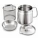 Home & Marker Friture multifonctionnelle avec filtre à huile – Casserole en acier inoxydable avec panier à friture et tamis à huile – Convient pour induction, gaz et lave-vaisselle – OILBASK