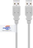 Goobay USB kabel 3 meter USB 2.0 USB A Grijs