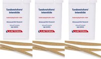 Lactona Intersticks - 3x 100 Stuks - Tandenstoker - Dun - Hout