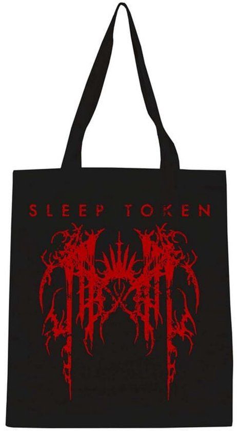 Sleep Token Grunge Logo Unisex Linnen tas - zwart