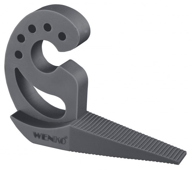 WENKO Multi Stop Deurstopper - 11,8 x 7,7 x 2,5 cm - Antraciet