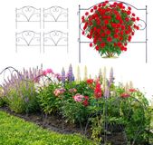 Merkloos Relaxdays Tuinafboording - 5 stuks - 50x45 cm - zwart