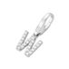 Giorgio Martello Milano Giorgio Martello Zilveren Bedel met stenen | Letter W | Gerhodineerd zilver 925