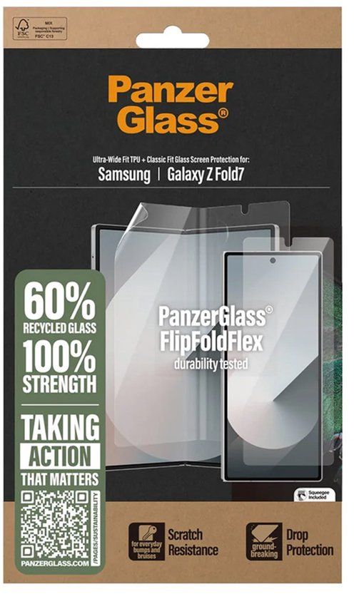 PanzerGlass Screenprotector Glass & Film geschikt voor Samsung Galaxy Z Fold 7