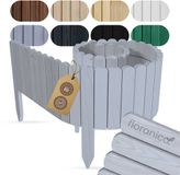 Floranica Borderrand Plantenborder 30 x 200 cm Zilver Hout