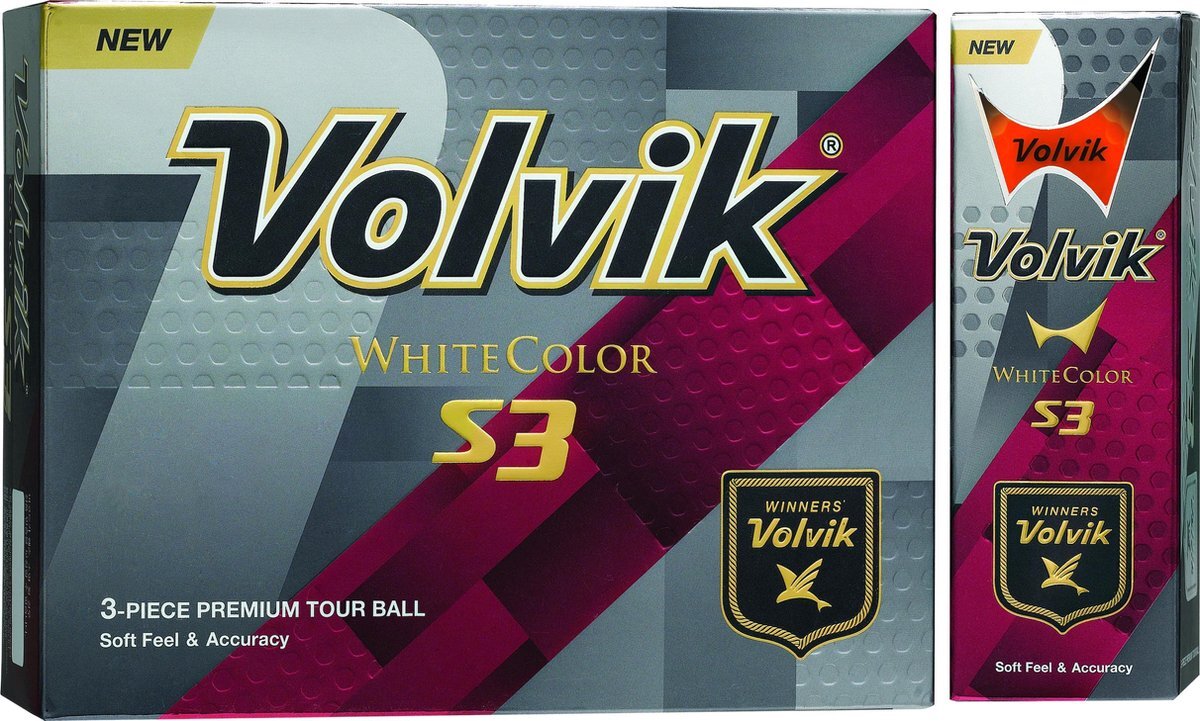 Volvik S3 Golf Balls (One Dozen), unisex, S3