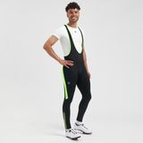 Rogelli Core Colored Heren Lange Fietsbroek - Zwart/Fluor