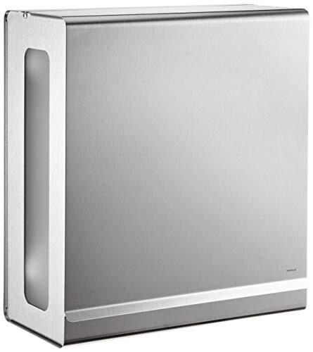 Blomus Nexio 6656 Papieren Handdoekdispenser, Roestvrij Staal Mat, 30 x 27 x 13 cm