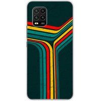 Xiaomi Mi 10 Lite Retro lines bedrukt siliconen hoesje