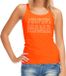 Bellatio Decorations Shoppartners Bv Glitter Super Mama tanktop oranje met steentjes/ rhinestones voor dames - Moederdag cadeaus - Glitter kleding/ foute party outfit XL
