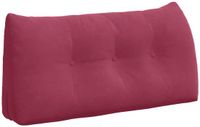 vidaXL Rugkussen Wijnrood 100 x 24 x 50 cm Fluweel