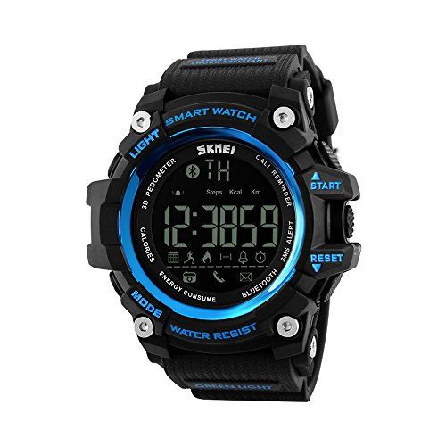 Luxtech Horloge Smart Classic Bluetooth Horloge Waterdichte Multi-Functie Horloge: Telefoon Oproep-E-mail Alert-3D Pedometer-Berekening van calorieën en energie Spent-compatibele iPhone iOS Android