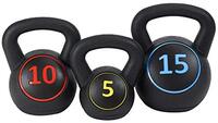 BalanceFrom Wide Grip Kettlebell Fitness Gewichtsset, inclusief 2,3 kg, 4,5 kg, 6,8 kg