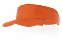 Merkloos Oranje zonneklep/visor voor volwassenen