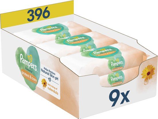 Pampers Harmonie Protect & Care Babydoekjes - 396 stuks (9 verpakkingen)