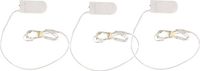 Merkloos Micro lichtsnoer - 3x - 10 LED lampjes - warm wit - 120 cm