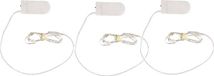 Merkloos Micro lichtsnoer - 3x - 10 LED lampjes - warm wit - 120 cm