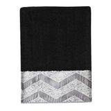 Avanti Linens Chevron Galaxy Collection Handdoek Zwart