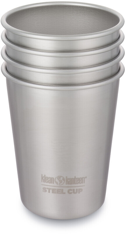 Klean Kanteen Pint Beker 295Ml/4 stuks, brushed stainless