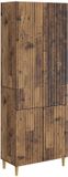 vidaXL - Bank loungeset - Bewerkt hout - Oud hout
