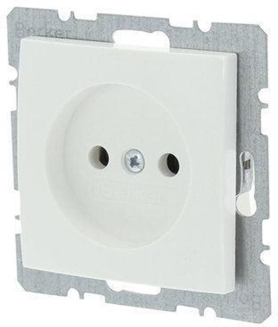 Berker S1 Inbouw Stopcontact - 1-voudig - Polarwit