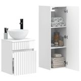 vidaXL Badkamermeubel Set Hoogglans Wit 33 x 34,5 x 100 cm