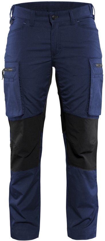 Blåkläder 7159-1845 Dames Service werkbroek Stretch Marineblauw/Zwart maat 44