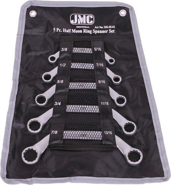XPTools Bol Ringsleutelset gebogen 5dlg engels