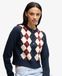 Superdry Cardigan Argyle Bleu Marine Taille: 44